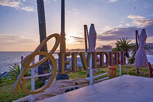 Sunset from Belvedere Restaurant Pizzeria - Puerto Banus