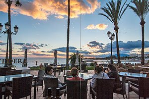 Sunset from Belvedere Restaurant Pizzeria - Puerto Banus